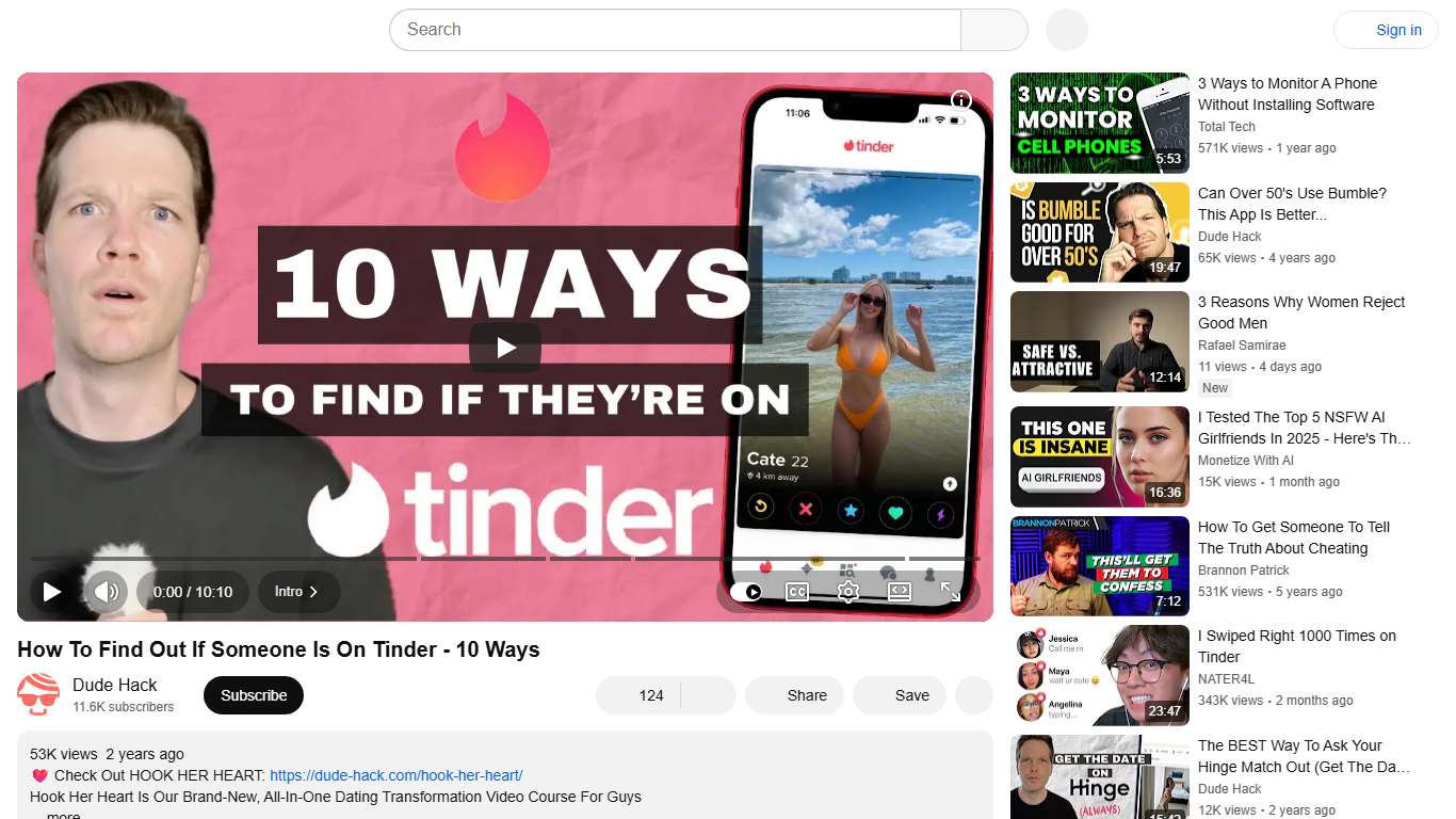 How To Find Out If Someone Is On Tinder - 10 Ways - YouTube
