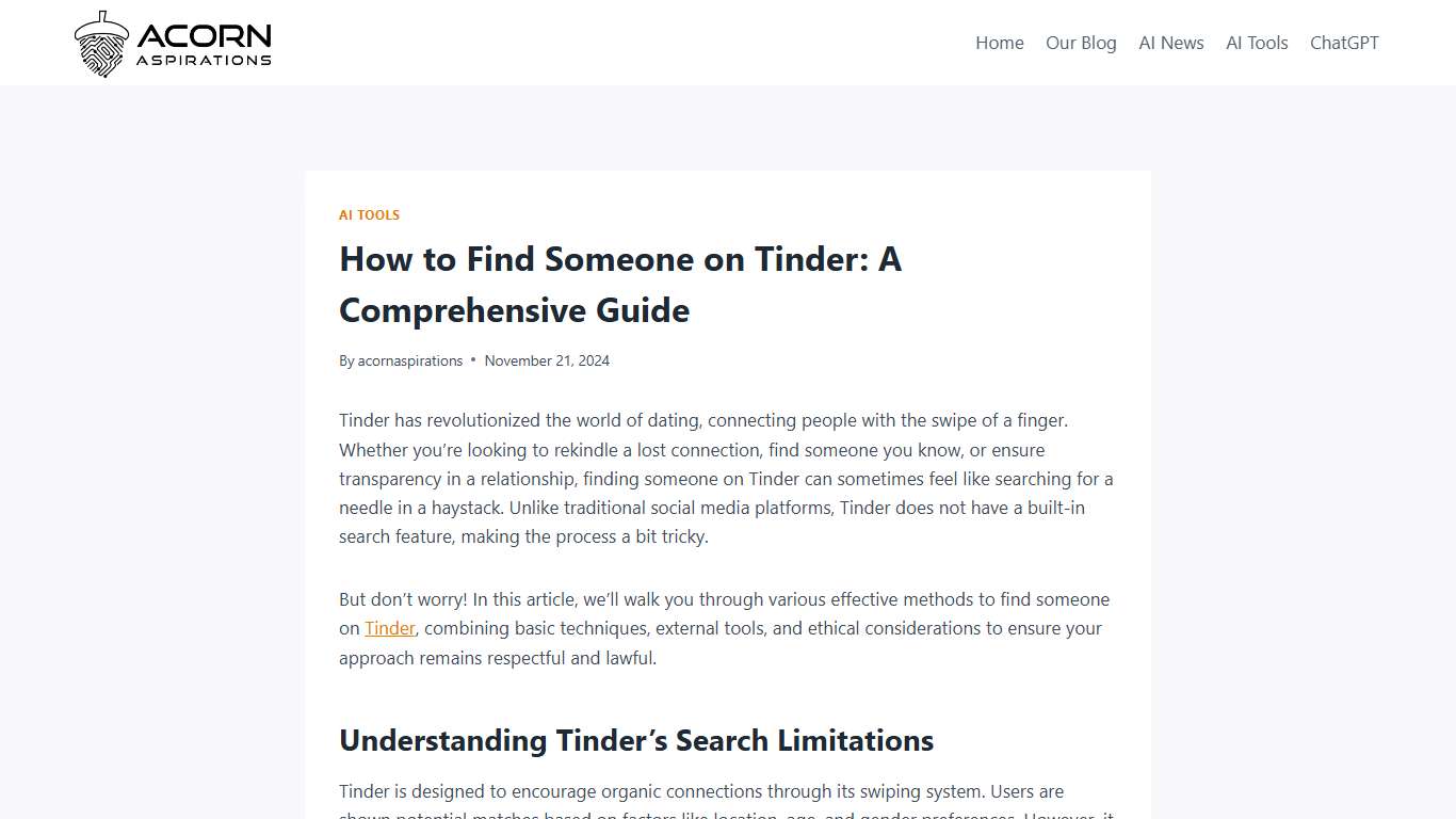 How to Find Someone on Tinder: A Comprehensive Guide