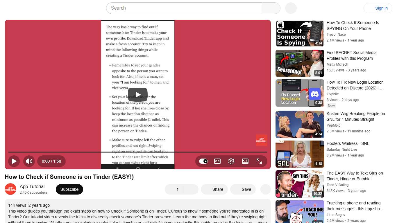 How to Check if Someone is on Tinder (EASY!) - YouTube