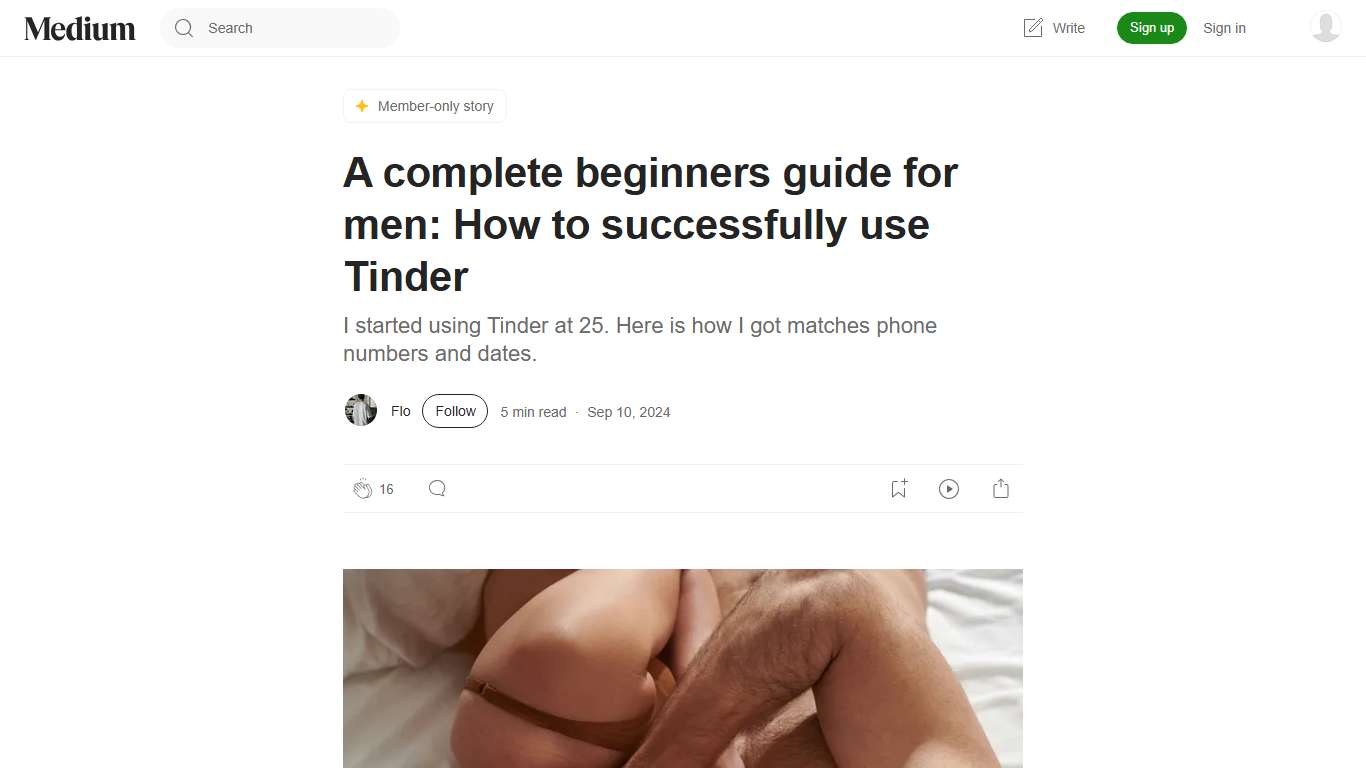A complete beginners guide for men: How to successfully use Tinder | by Flo | Medium