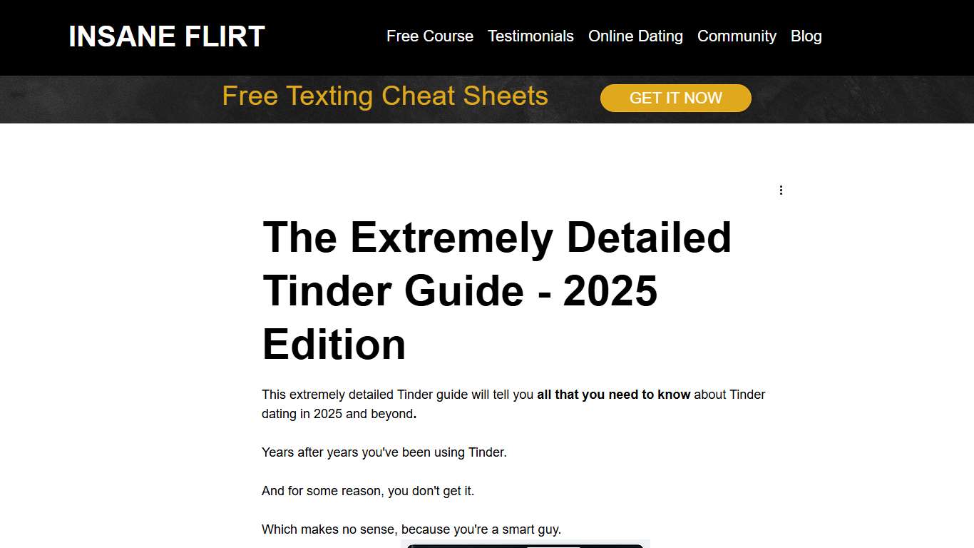 The Extremely Detailed Tinder Guide 2022 Edition - Insane Flirt